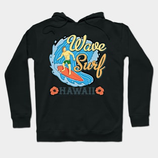 Wave Surf Hawaii Hoodie